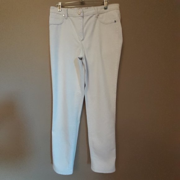 TWO LOOKS 1 PAIR REVERSIBLE High Rise! STRETCH jeans JEGGING-LIKE  SZ 8 euc - Picture 9 of 9
